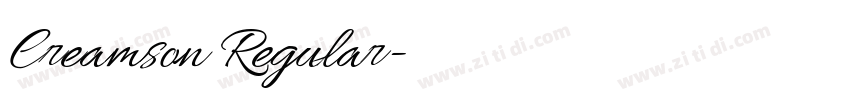Creamson Regular字体转换